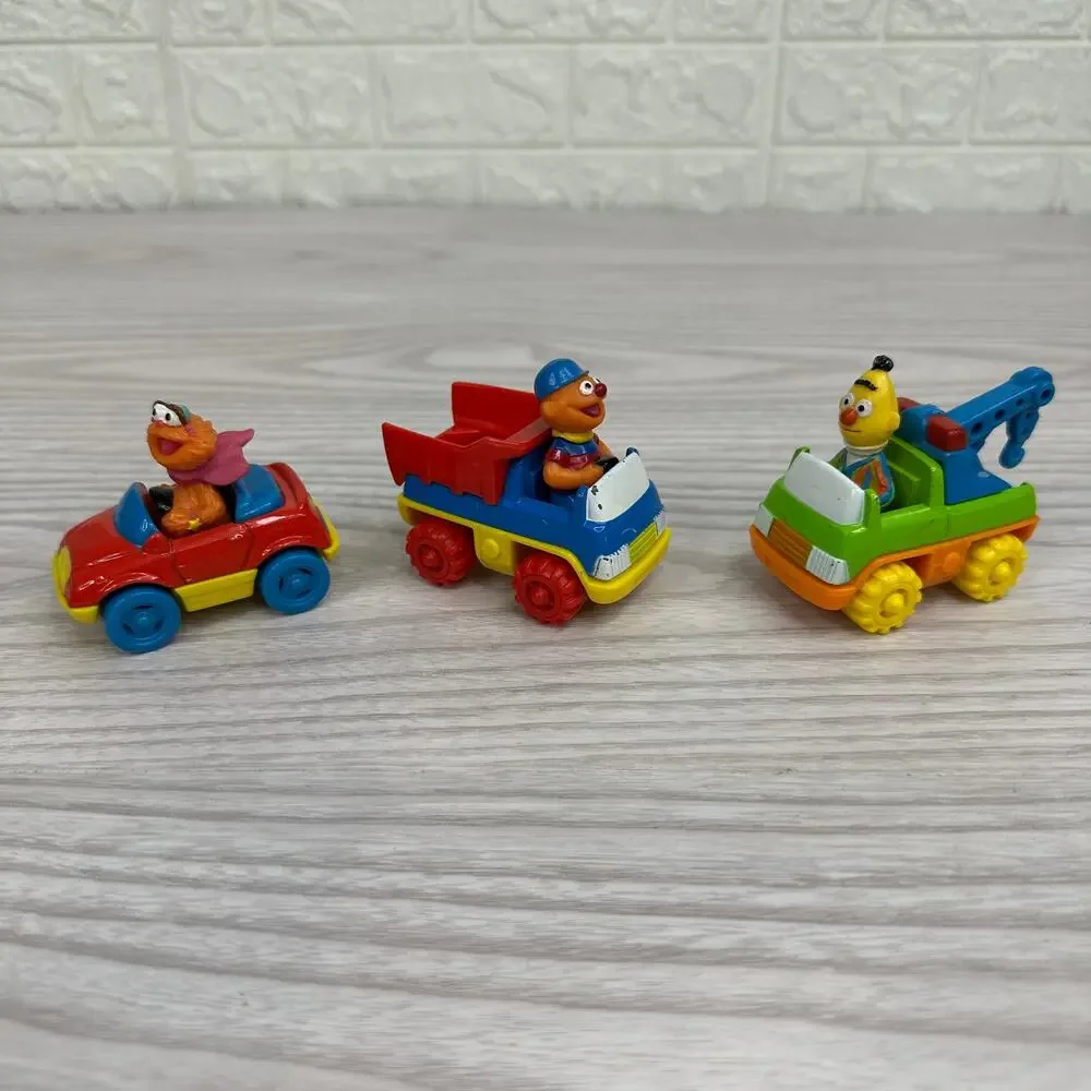 Tyco PreSchool Toys Set of 5 Sesame Street Characters Die Cast Cars Vintage 90s
